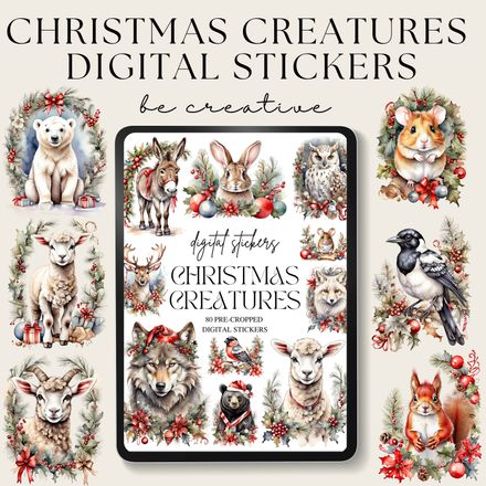 Christmas Creatures Stickers