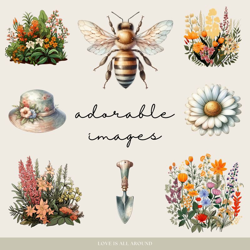 Botanical Beauty Digital Stickers