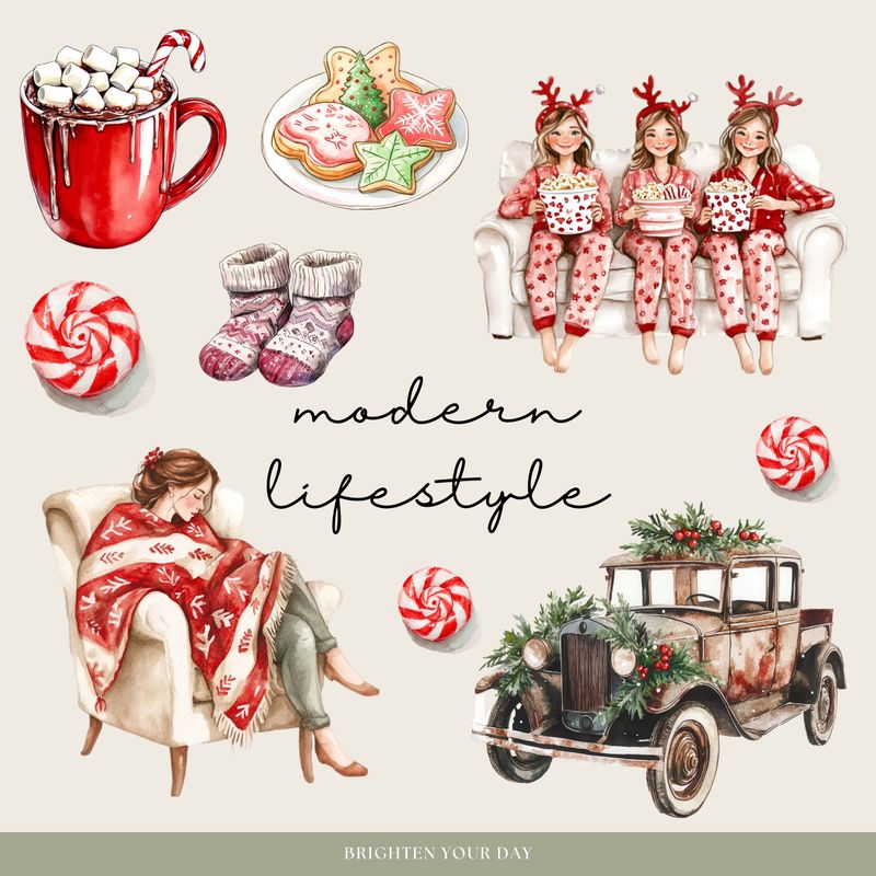 Christmas Movie Night Stickers