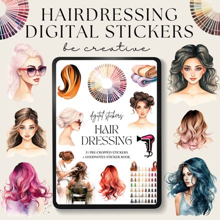 Hairdressing Stickers