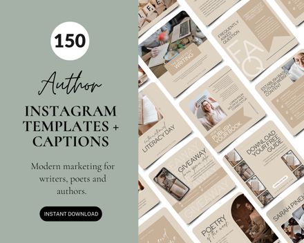 Author Template &amp; Caption Bundle