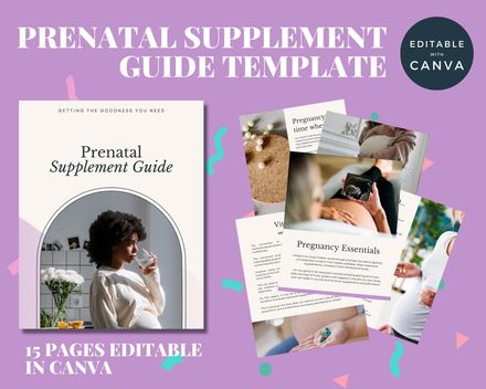 Prenatal Supplement Guide template