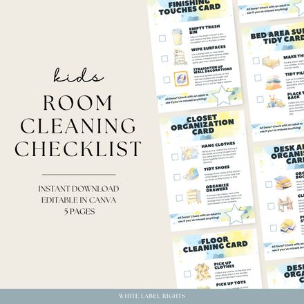 Kids Room Cleaning Checklist