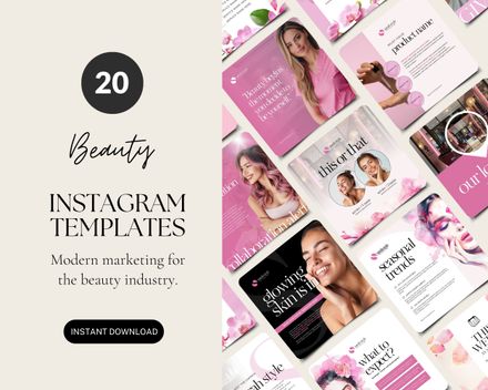 Beauty Industry Instagram Templates
