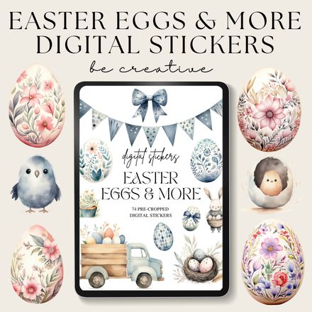 Easter Egg Digital Stickers