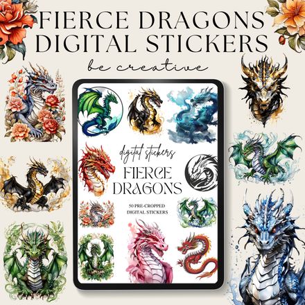  Fierce Dragon Stickers