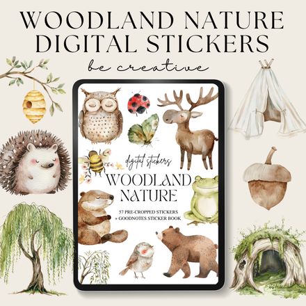Woodland Nature Stickers