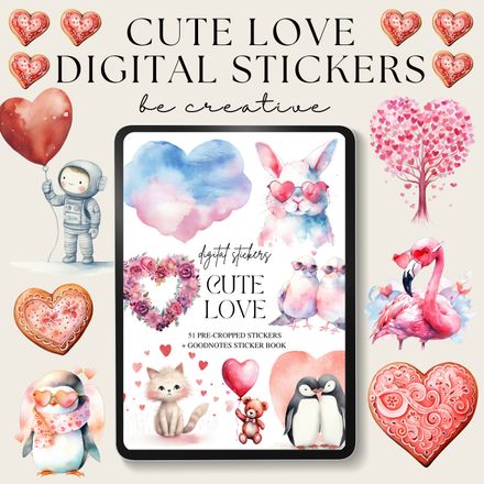 Cute Love Stickers