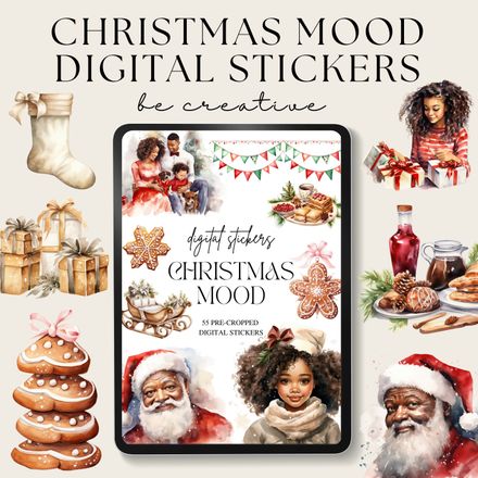 Christmas Mood Digital Stickers