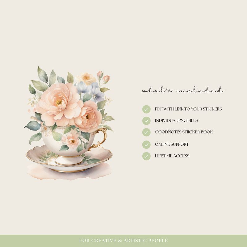 Garden Tea Party Stickers