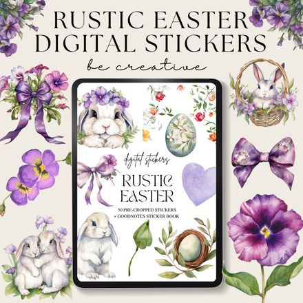 Rustic Easter Stickers