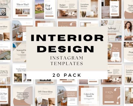 Interior Design Instagram Templates
