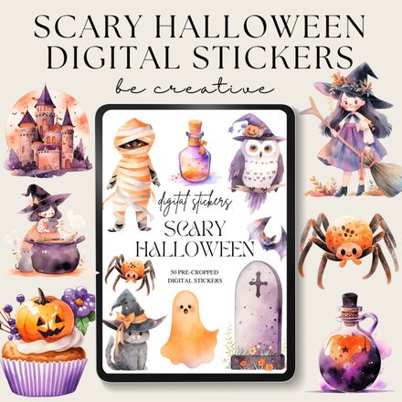 Scary Halloween Stickers