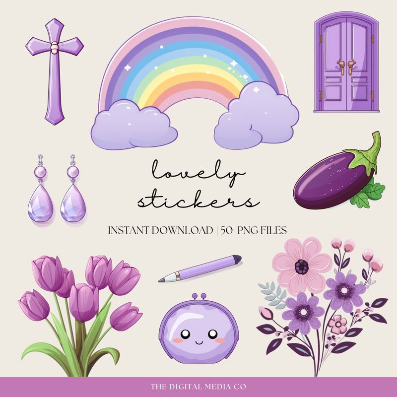 Purple Mood Stickers