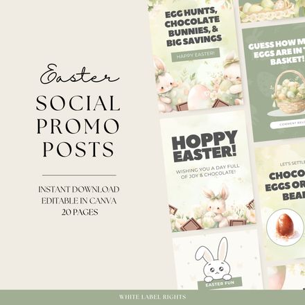 Easter Social Promo Post Bundle