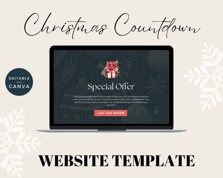  Countdown to Christmas Canva Website