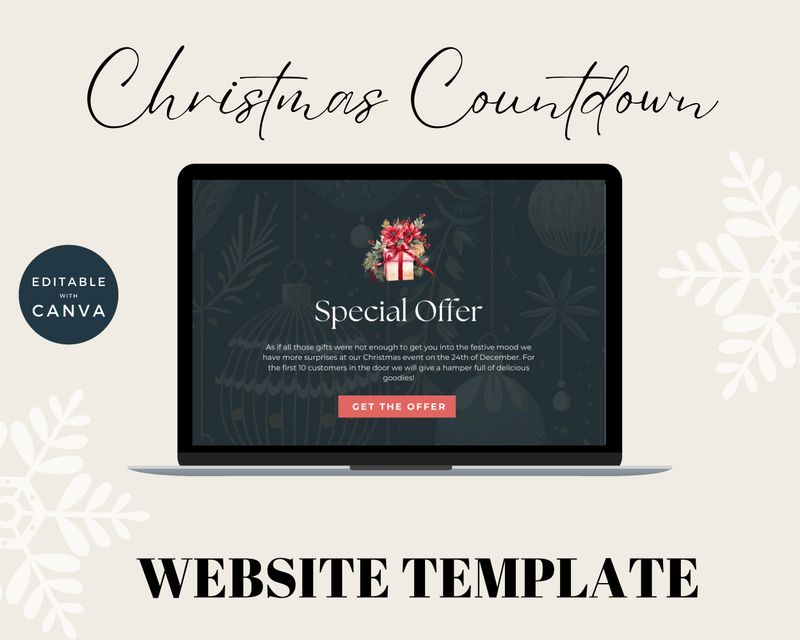  Countdown to Christmas Canva Website