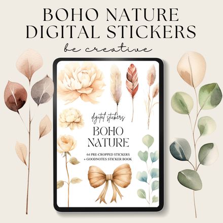Boho Nature Stickers