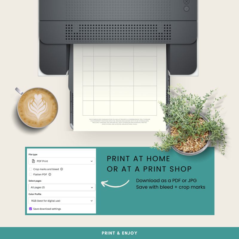 Editable Non-Profit Planner