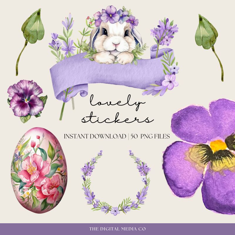 Rustic Easter Stickers