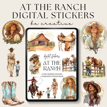At The Ranch Stickers