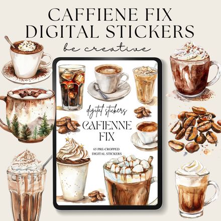  Caffeine Fix Stickers 