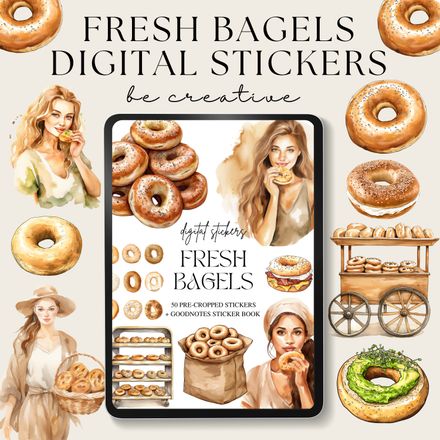 Fresh Bagels Stickers