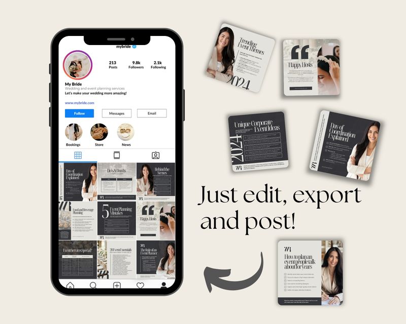 Event Planner Instagram Template Pack