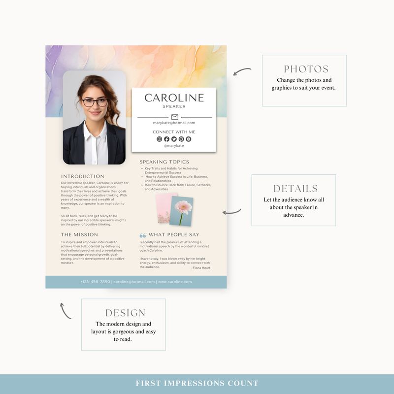 Keynote Speaker Template
