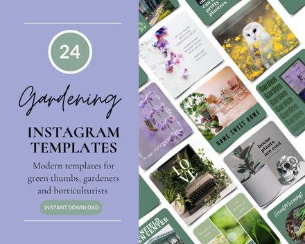 Gardening Social Media Templates
