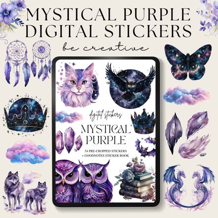 Mystical Purple Stickers