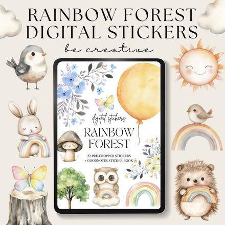 Rainbow Forest Stickers