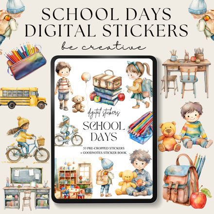 School Days Stickers
