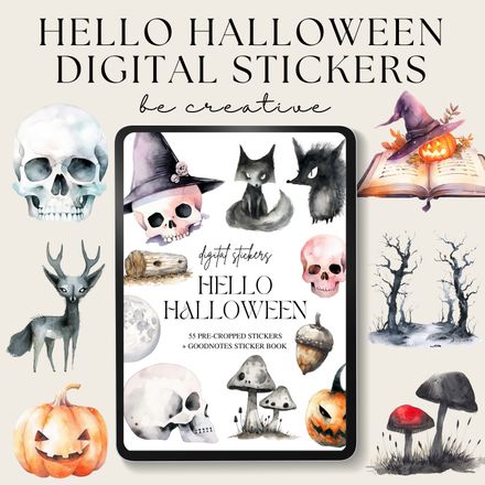 Hello Halloween Stickers