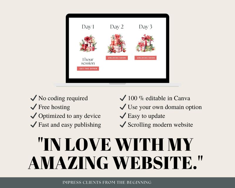  Countdown to Christmas Canva Website