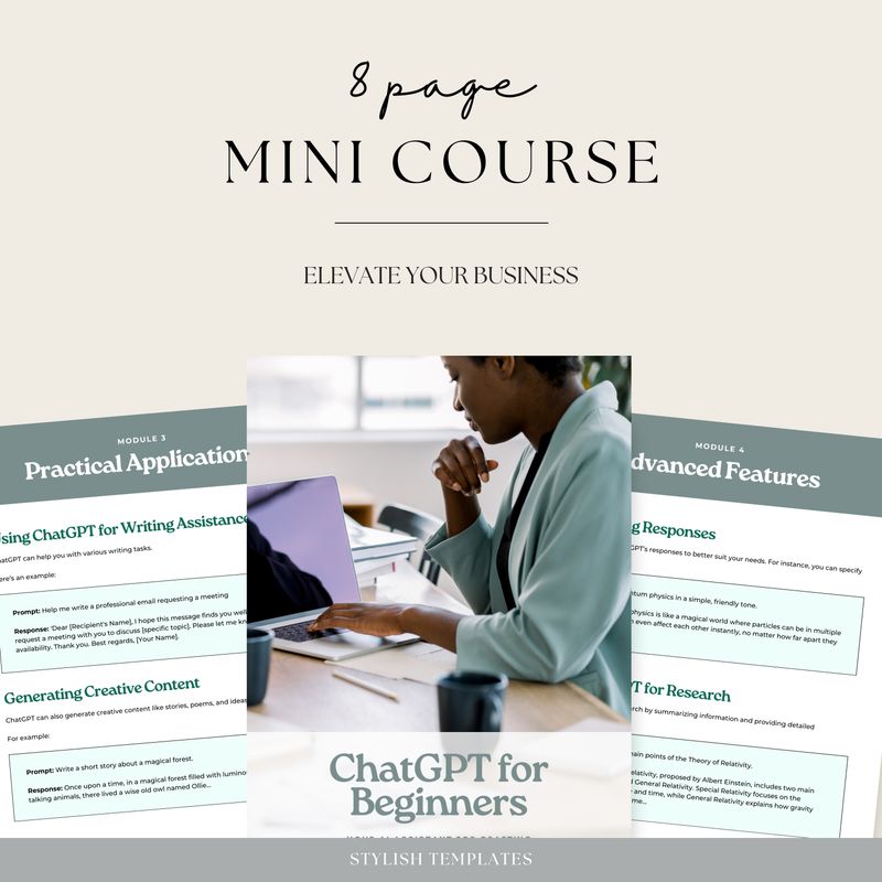 ChatGPT for Beginners