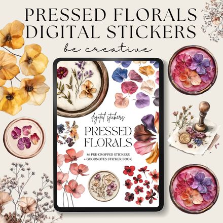 Pressed Floral Stickers