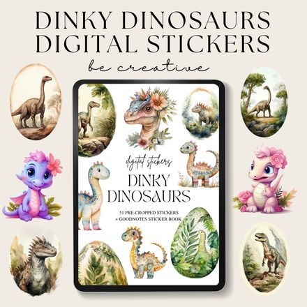Dinky Dinosaur Stickers