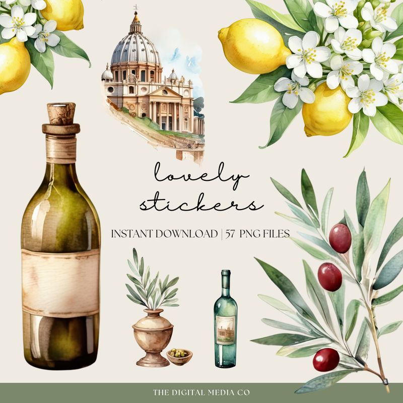Beautiful Italy Stickers