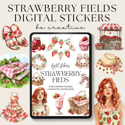Strawberry Fields Stickers
