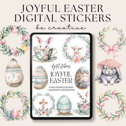 Joyful Easter Stickers