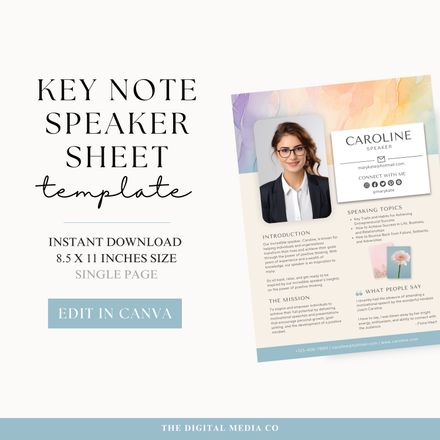 Keynote Speaker Template
