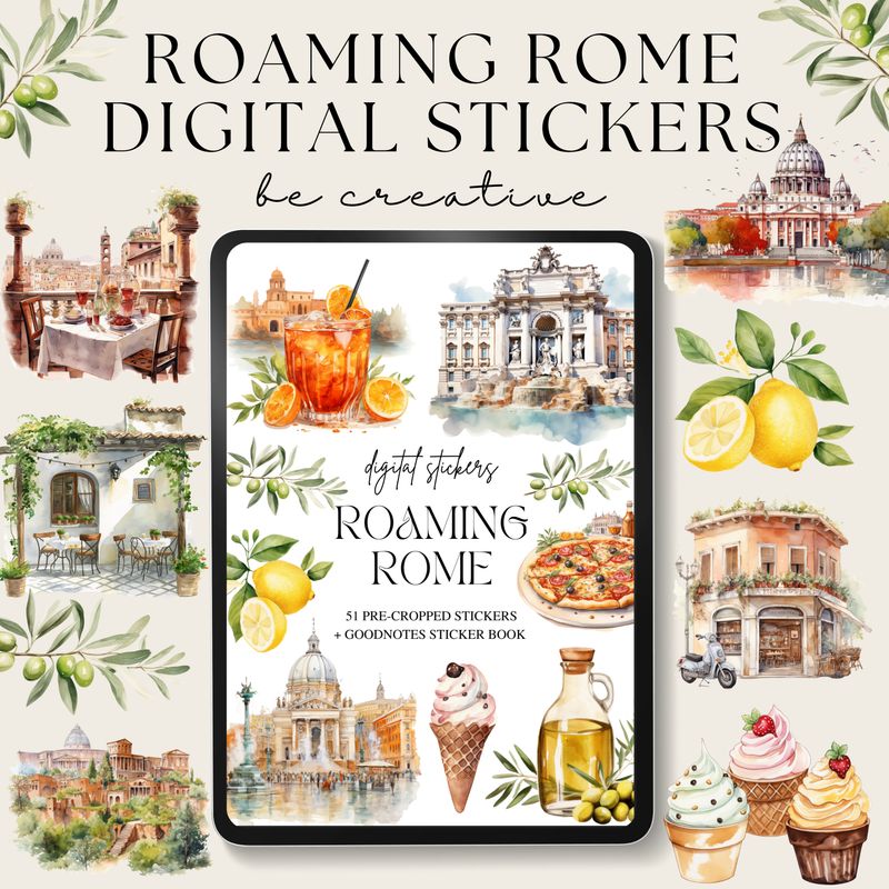 Roaming Rome Stickers