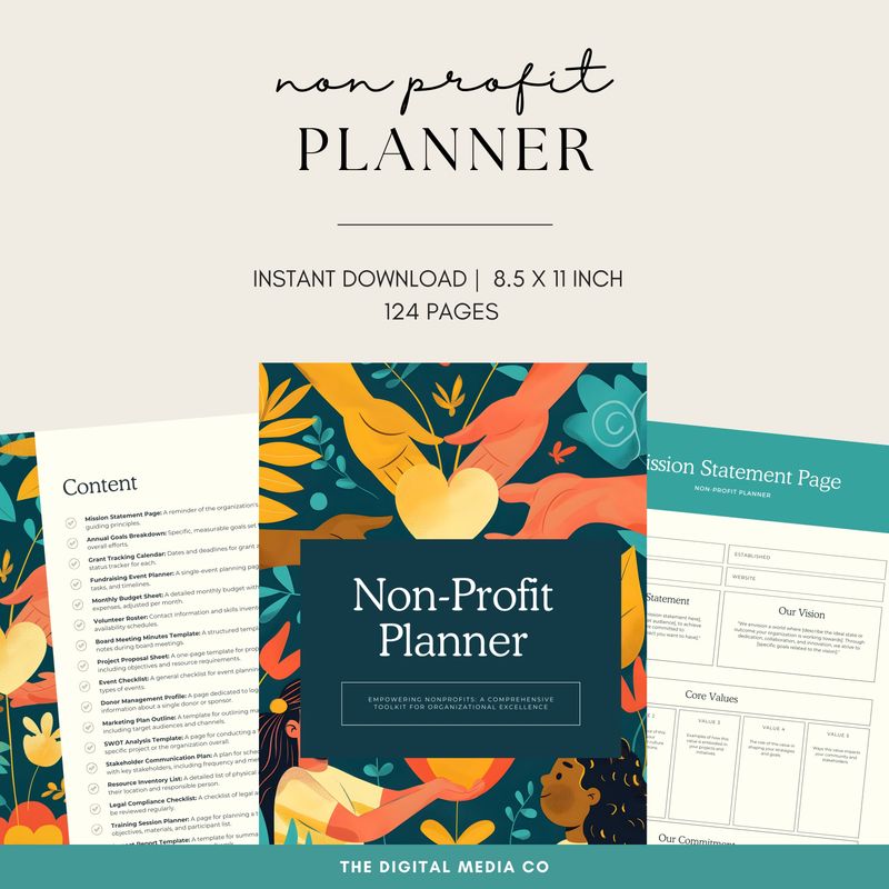 Editable Non-Profit Planner