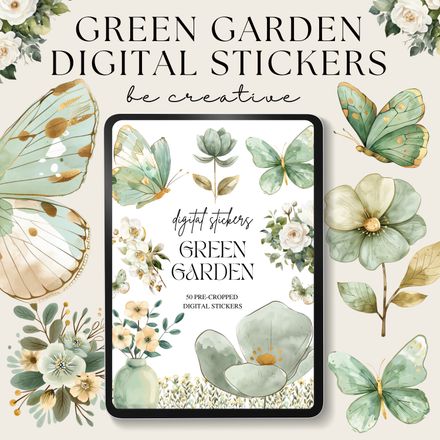 Green Garden Stickers