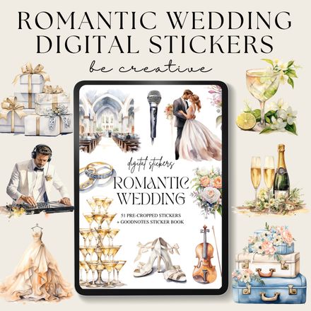 Romantic Wedding Stickers