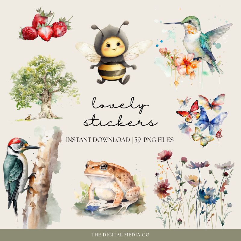 Exploring The Woods Stickers