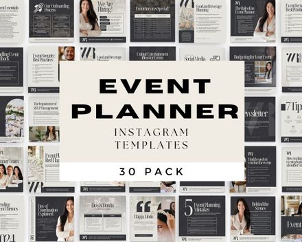 Event Planner Instagram Template Pack