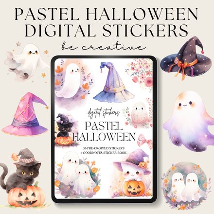 Pastel Halloween Stickers