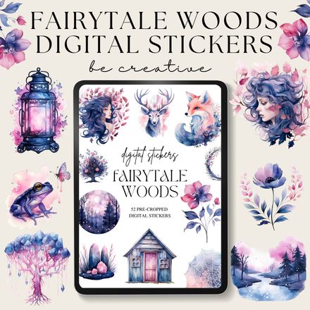 Fairytale Woods Digital Stickers